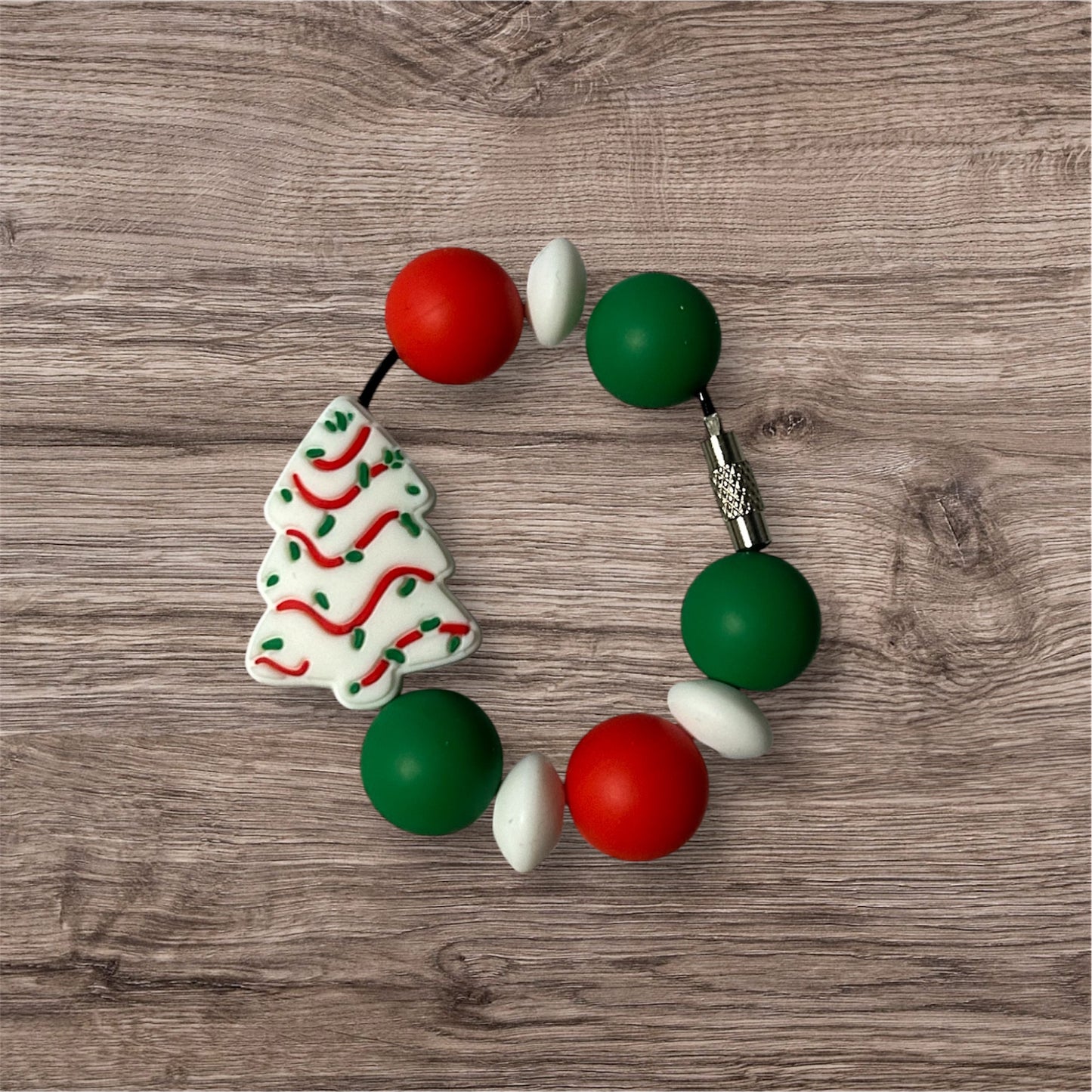 Christmas Tree (Snack Cake) Tumbler Handle Charm