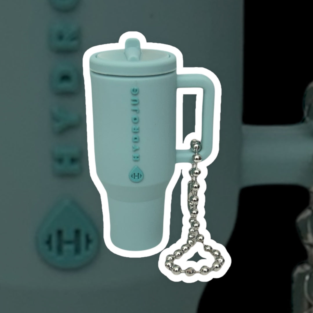 Teal HydroJug Keychain