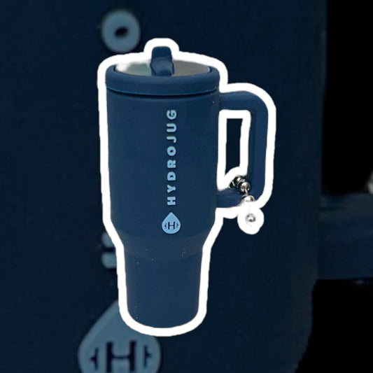 Navy HydroJug Keychain